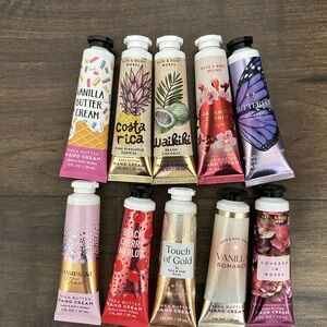 Bath & Body Works Hand Cream Set Of 10